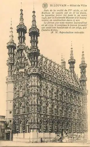 Belgium Leuven city hall