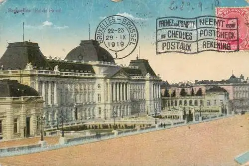 Belgium Bruxelles Palais Royal 1919