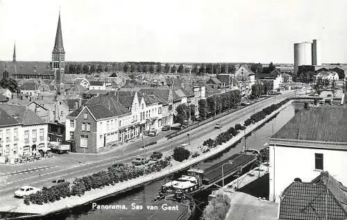 Netherlands  Sas van Gent chanel panorama barge