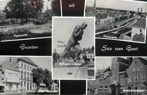 Netherlands  Sas van Gent statue chanel church