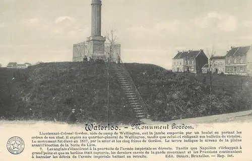 Belgium Waterloo monument Gordon
