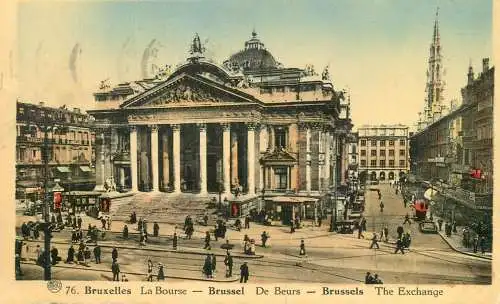 Belgium Bruxelles the Stock Exchange palace