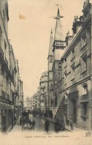 Paris eglise Saint-Leu, rue Saint-Denis