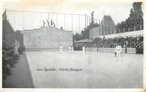Les Sports - Pelote Basque, reclame chicoree Mokta Williot