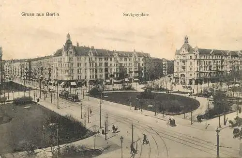 Gruss aus Berlin Savignyplatz tramway