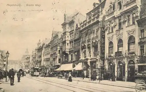 Magdeburg Breite Weg tramway 1913