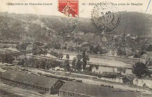 Besancon vue prise de Bregille 1911