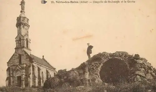 Neris les Bains chapelle de St-Joseph et la Grotte