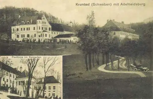 Krumbach in Schwaben, Krumbad, Kurgarten, Adelheidsburg