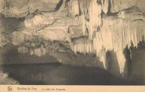 Belgium Les Grottes de Han la salle des draperies