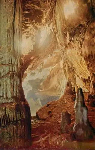 Postcard Belgium Grottes de Han l'Alhambra