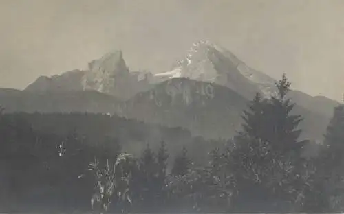 The Watzmann Berchtesgaden Alps south of the village of Berchtesgaden