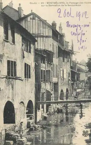 Montbeliard le passage des Voutes sur la derivation de la savoureuse