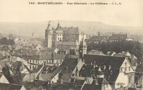 Montbeliard general view le chateau