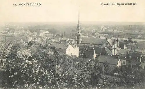 Montbeliard eglise vue generale