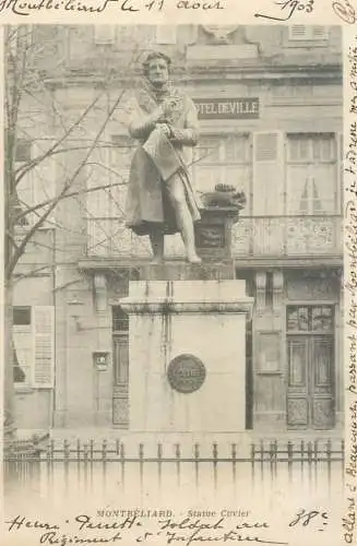 Montbeliard - Statue Cuvier