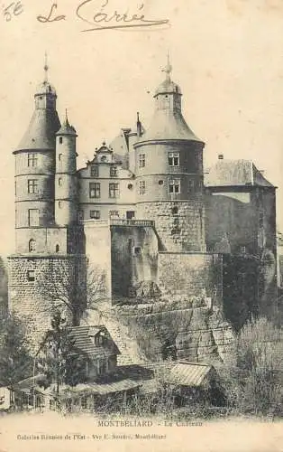 Montbeliard - le chateau cpa