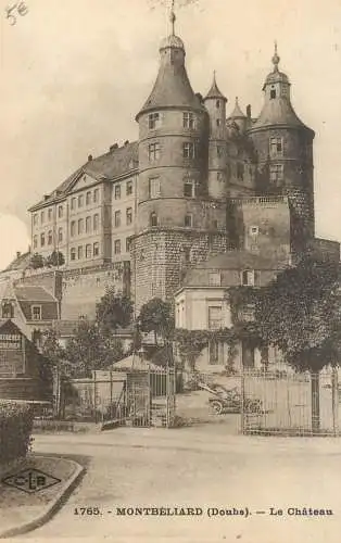 Montbeliard - le chateau cpa