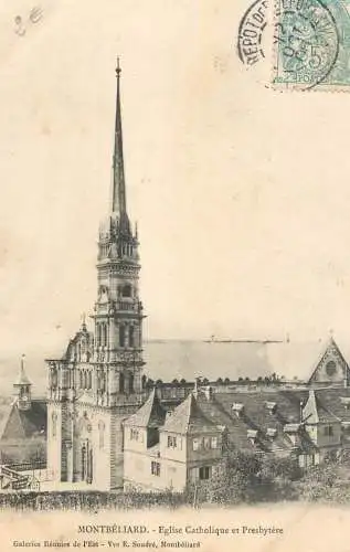 Montbeliard - eglise catholique et Presbytere