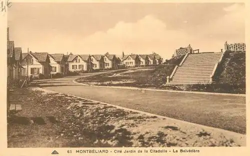 Montbeliard - cite jardin de la citadelle - la belvedere