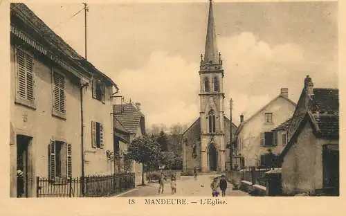 Mandeure (Doubs) rue de l`eglise