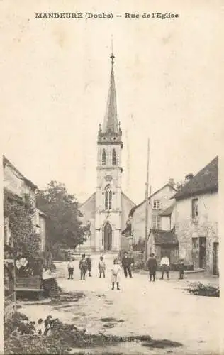 Mandeure (Doubs) rue de l`eglise