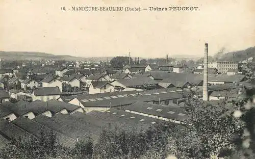 Mandeure Beaulieu (Doubs) - Usines Peugeot