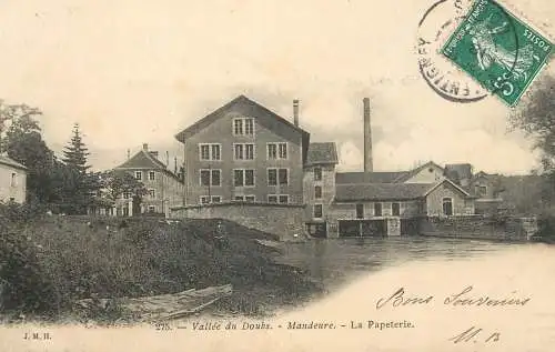 Mandeure (Doubs) - La Papeterie canal