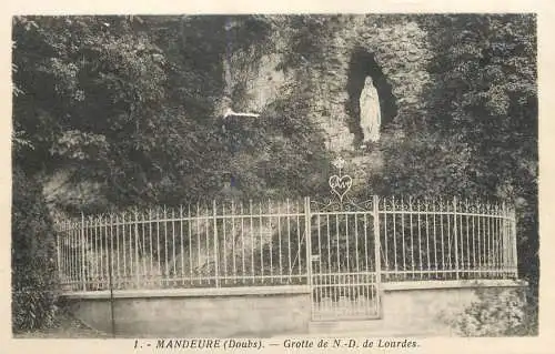 Mandeure (Doubs) - Grotte de Notre Dame de Lourdes