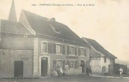 PHAFFANS (Territoire de Belfort) - Place de la Mairie 1929