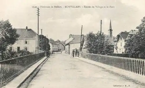 Environs de Belfort - MORVILLARS - Entree du Village et le Pont