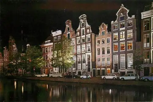 Amsterdam by night facade