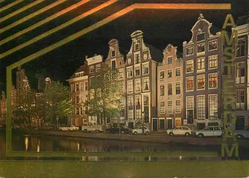 Amsterdam by night facade