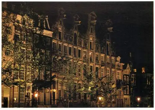 Amsterdam by night facade