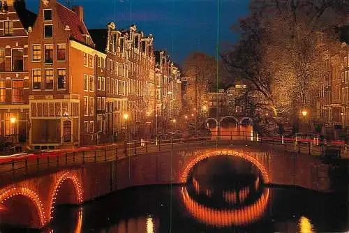 Amsterdam by night canal