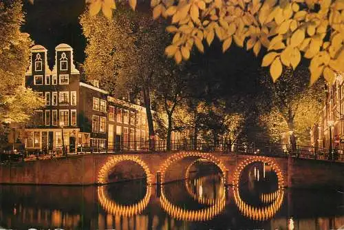 Amsterdam by night canal