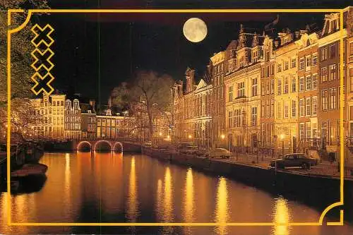 Amsterdam by night canal