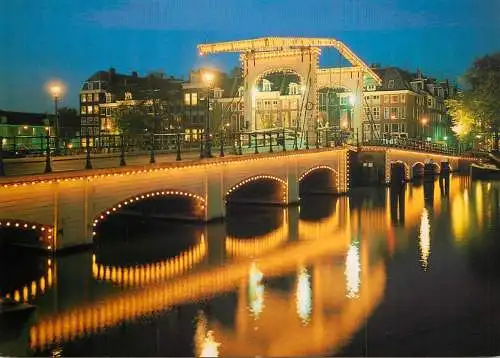 Amsterdam by night bridge