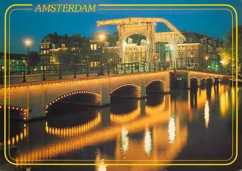 Amsterdam by night bridge