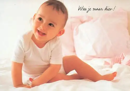 Children postcard baby bebe