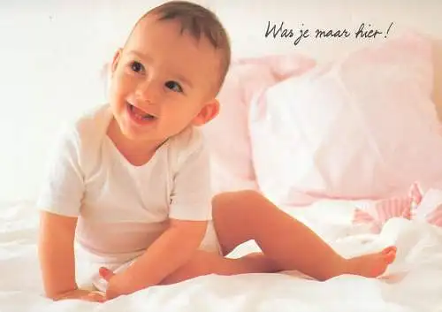 Children postcard baby bebe