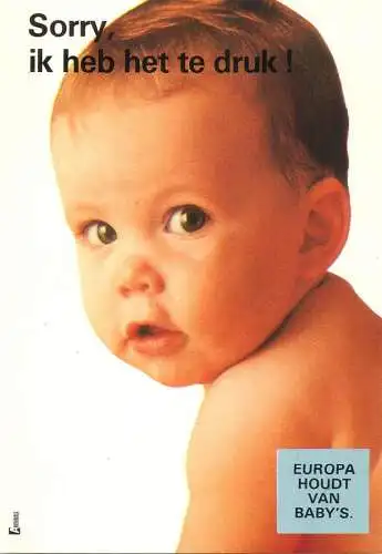 Children postcard baby bebe