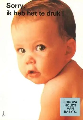 Children postcard baby bebe