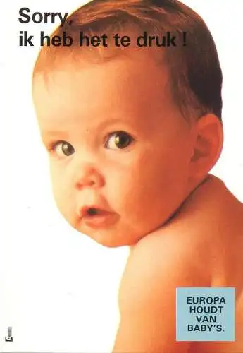 Children postcard baby bebe