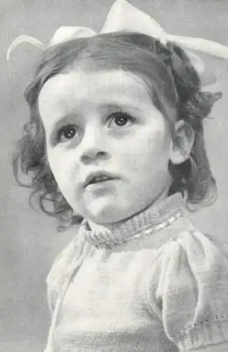 Children postcard girl innocence