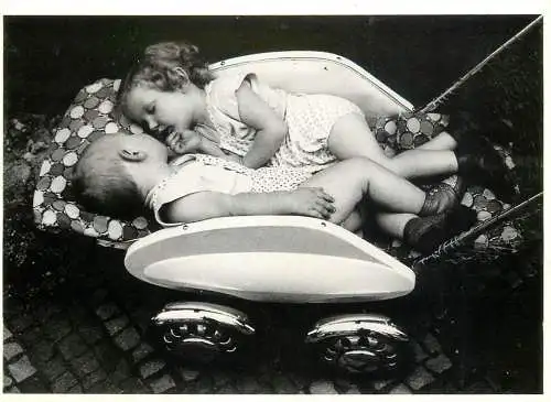 Children postcard children sleeping in stroller Tushita Mainbild