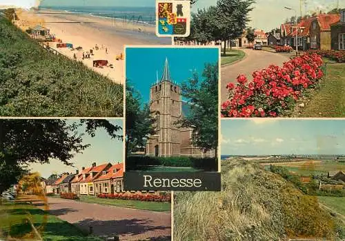 The Netherlands Renesse beach and church