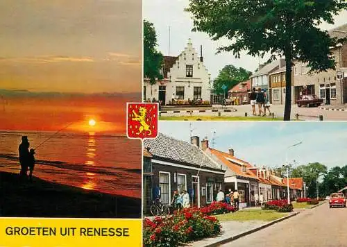 The Netherlands Renesse city streets fishing