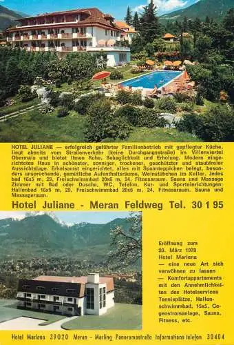 Postcard hotel restaurant Juliane Meran Feldweg