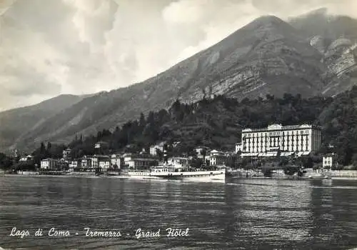 Postcard hotel restaurant Lago di Como Tremezzo Grand Hotel